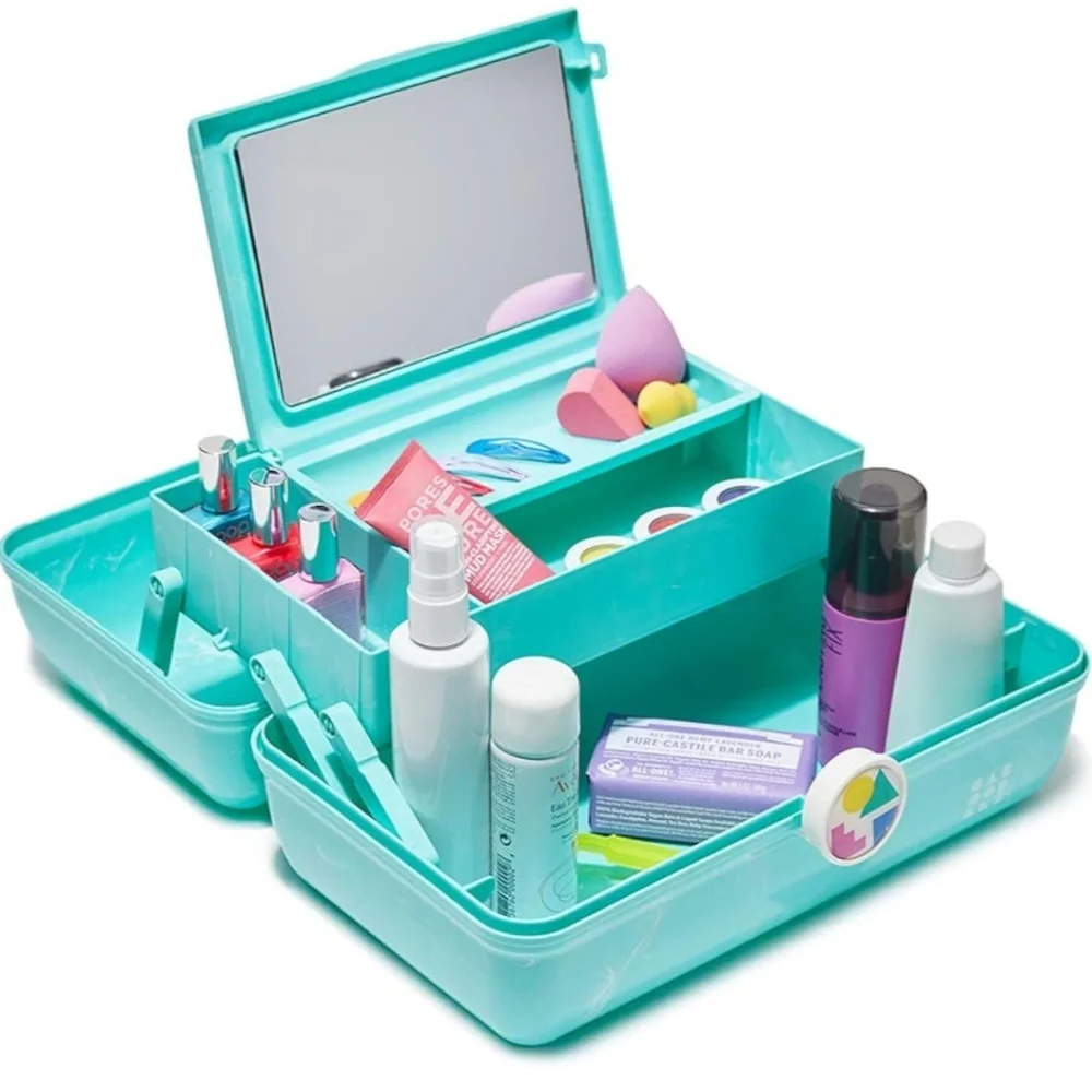 Caboodles Case Color: Seafoam Marble